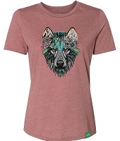 Wild Tribute Boho Wolf T-Shirt